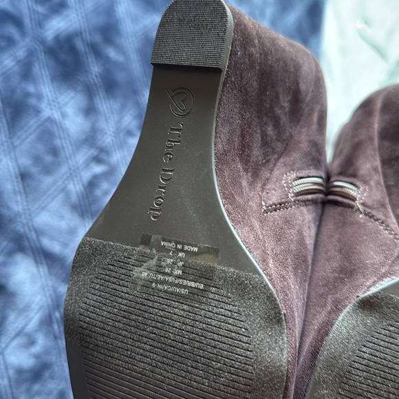 The Drop Women's Geralda Tall Brown Wedge Boot Classic size 9 NEW - Picture 9 of 16